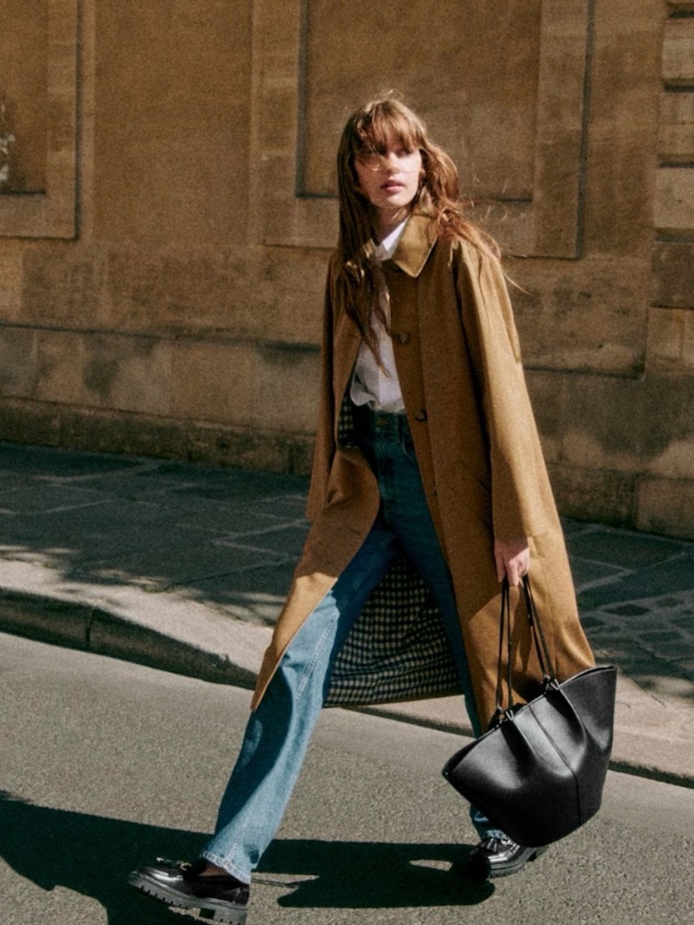 Sézane Clyde Coat Camel - Picture 2 of 7